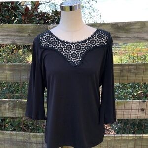 JKLA California Black Boutique Shirt Low Cut Back